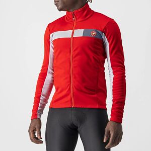 Castelli Mortirolo 6S Cycling Jacket - AW22 - Red / Silver Grey / Large