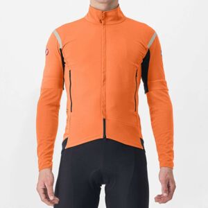 Castelli Perfetto RoS 2 Convertible Cycling Jacket - AW23 - Red Orange / Dark Grey / Large