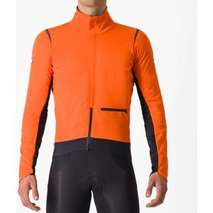 Castelli Alpha Doppio ROS Cycling Jacket - AW23 - Red Orange / Dark Grey / Black / Large