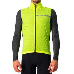 Castelli Squadra Stretch Cycling Vest- SS22 - Yellow Fluro / Dark Grey / Medium