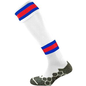 Mitre Division Tec Sock - White/Royal/Scarlet