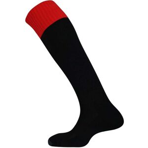 Mitre Mercury Contrast Sock - Black/Scarlet