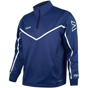 Mitre PRIMERO POLY QUARTER ZIP TOP - Navy/White