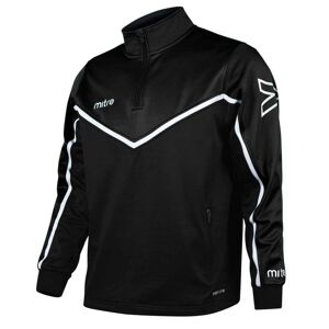 Mitre PRIMERO POLY QUARTER ZIP TOP - Black/White