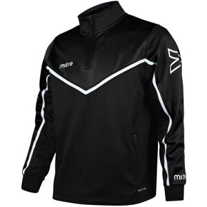 Mitre PRIMERO POLY QUARTER ZIP TOP - Black/White