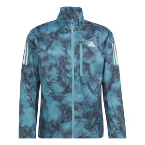 Adidas Own The Run AOP Running Jacket Men  - dark_green - Size: Small