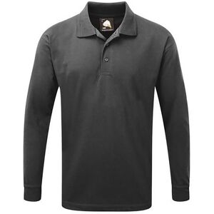 ORN 1170-10 Weaver Long Sleeve Poloshirt XS  Graphite Grey