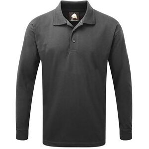 ORN 1170-10 Weaver Long Sleeve Poloshirt 3XL  Graphite Grey