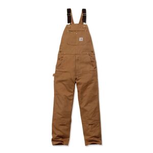 Carhartt 102776-211 Relaxed Fit Duck Bib Overall Tall  44 Carhart Brown
