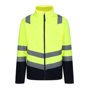 Regatta TRF655 Hi-Vis Full Zip Fleece S  Yellow/Navy