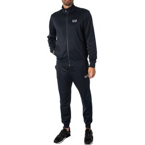 EA7 Funnel Neck Zip Tracksuit  - Night Blue - Male - Size: XL