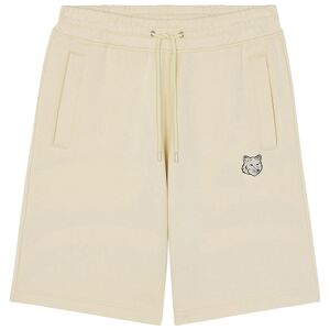 Maison Kitsune Bold Fox Head Patch Oversized Jogger Shorts - Paper  - Size: Small