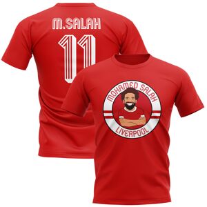 Gildan Mohamed Salah Liverpool Illustration T-Shirt (Red) - Red - male - Size: Womens XXL (Size 18 - 40\