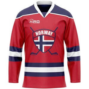 Airo Sportswear Norway Home Ice Hockey Shirt - Red - male - Size: Adult 5XL - 58-60\" (160-172cm)