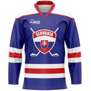 Airo Sportswear Slovakia Home Ice Hockey Shirt - Blue - male - Size: Adult 4XL - 55-57\" (148-160cm)