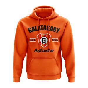 UKSoccershop Galatasaray Established Hoody (Orange) - Orange - male - Size: Womens XXL (Size 18 - 40\" Chest)