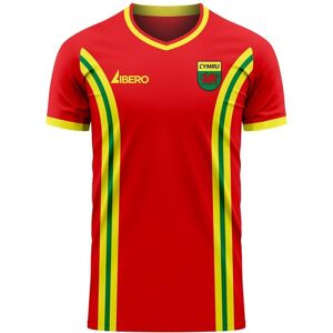 Libero Sportswear Wales 2023-2024 Home Concept Football Kit (Libero) - Red - male - Size: XS 32-34\" Chest