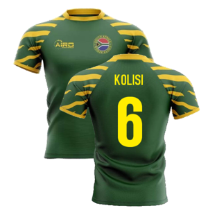 Airo Sportswear 2023-2024 South Africa Springboks Home Concept Rugby Shirt (Kolisi 6) - Green - male - Size: XS - UK Size 6/8