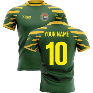 Airo Sportswear 2023-2024 South Africa Springboks Home Concept Rugby Shirt (Your Name) - Green - male - Size: XS - UK Size 6/8