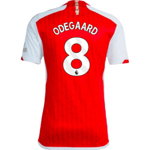 adidas 2023-2024 Arsenal Home Shirt (Odegaard 8) - Red - male - Size: Small 36-38\" Chest