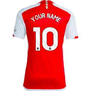 adidas 2023-2024 Arsenal Home Shirt (Your Name) - Red - male - Size: Small 36-38\" Chest