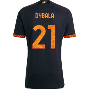 adidas 2023-2024 AS Roma Third Shirt (DYBALA 21) - Navy - male - Size: Small 36-38\" Chest