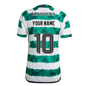 adidas 2023-2024 Celtic Home Shirt (Your Name) - Green - male - Size: Small 36-38\" Chest