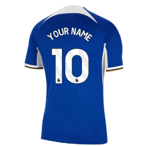 Nike 2023-2024 Chelsea Home Shirt (Your Name) - Blue - male - Size: Small 34-36\" Chest (88/96cm)
