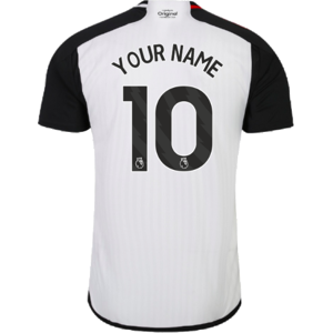 adidas 2023-2024 Fulham Home Shirt (Your Name) - White - male - Size: Small 36-38\" Chest