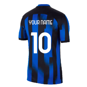 Nike 2023-2024 Inter Milan Home Shirt (Your Name) - Blue - male - Size: Small 34-36\" Chest (88/96cm)