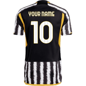 adidas 2023-2024 Juventus Home Shirt (Your Name) - Black - male - Size: Small 36-38\" Chest