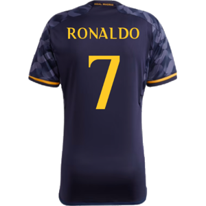 adidas 2023-2024 Real Madrid Away Shirt (Ronaldo 7) - Navy - male - Size: Small 36-38\" Chest