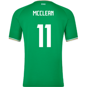 Castore 2023-2024 Republic of Ireland Home Shirt (McClean 11) - Green - male - Size: XS Adults