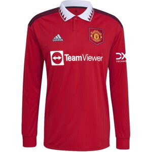 adidas 2022-2023 Man Utd Long Sleeve Home Shirt - Black - male - Size: Small 36-38\" Chest