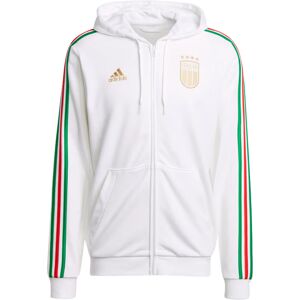 adidas 2024-2025 Italy DNA Full Zip Hoody (White) - White - male - Size: XXL 46-48\" Chest