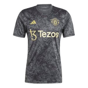 adidas 2023-2024 Man Utd Pre-Match Shirt (Black) - Black - male - Size: Small 36-38\" Chest