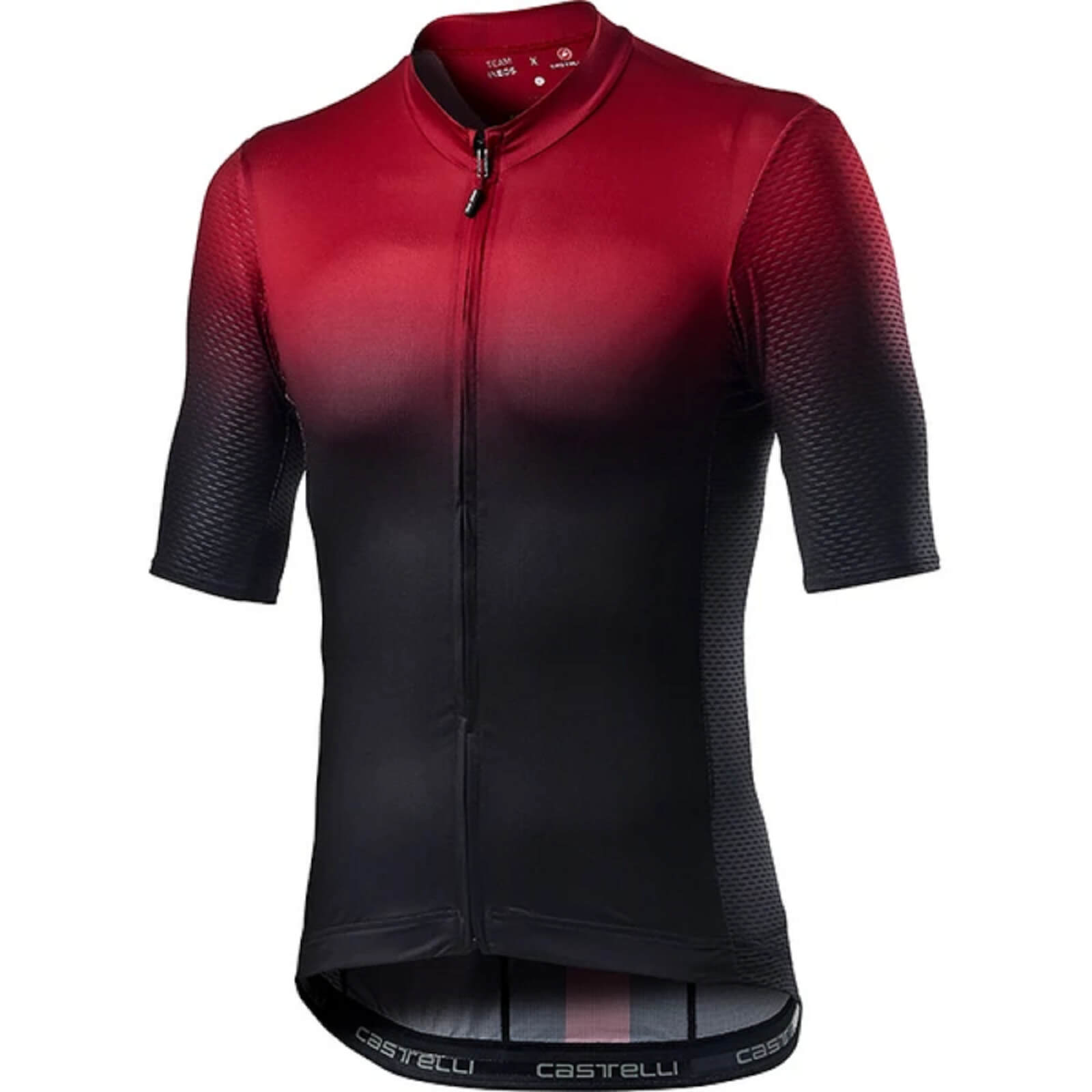 Castelli Team Ineos The Line Jersey - XS - Dark Red/Black; male