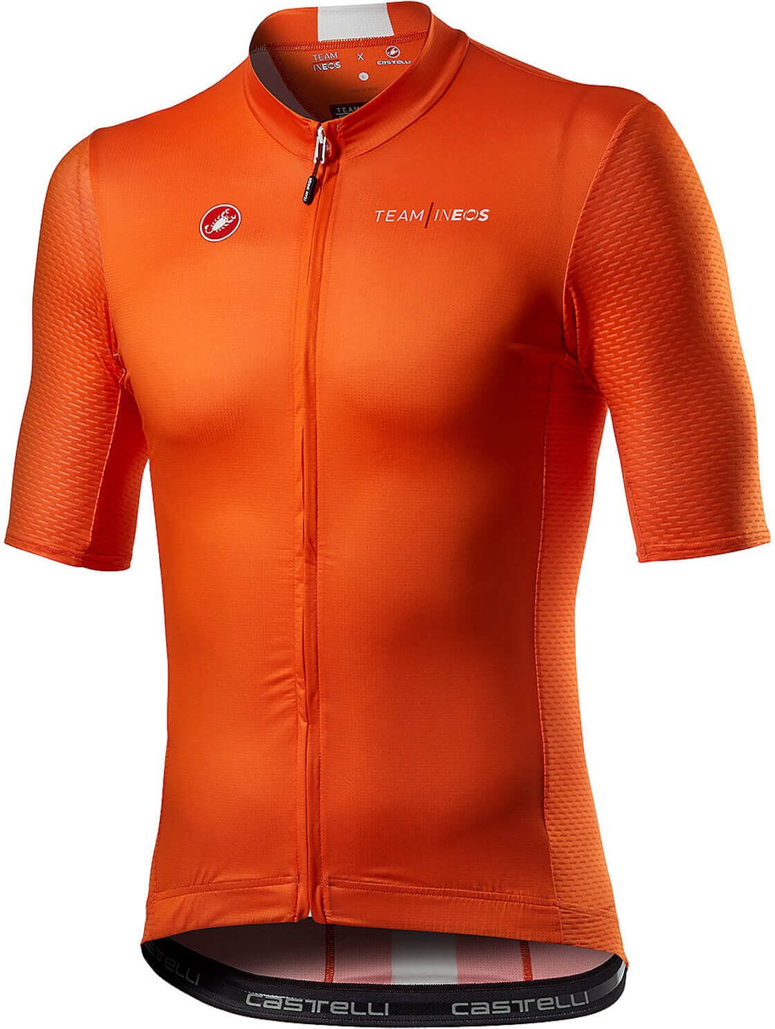 Castelli Team Ineos The Line Jersey - XS - Orange; male