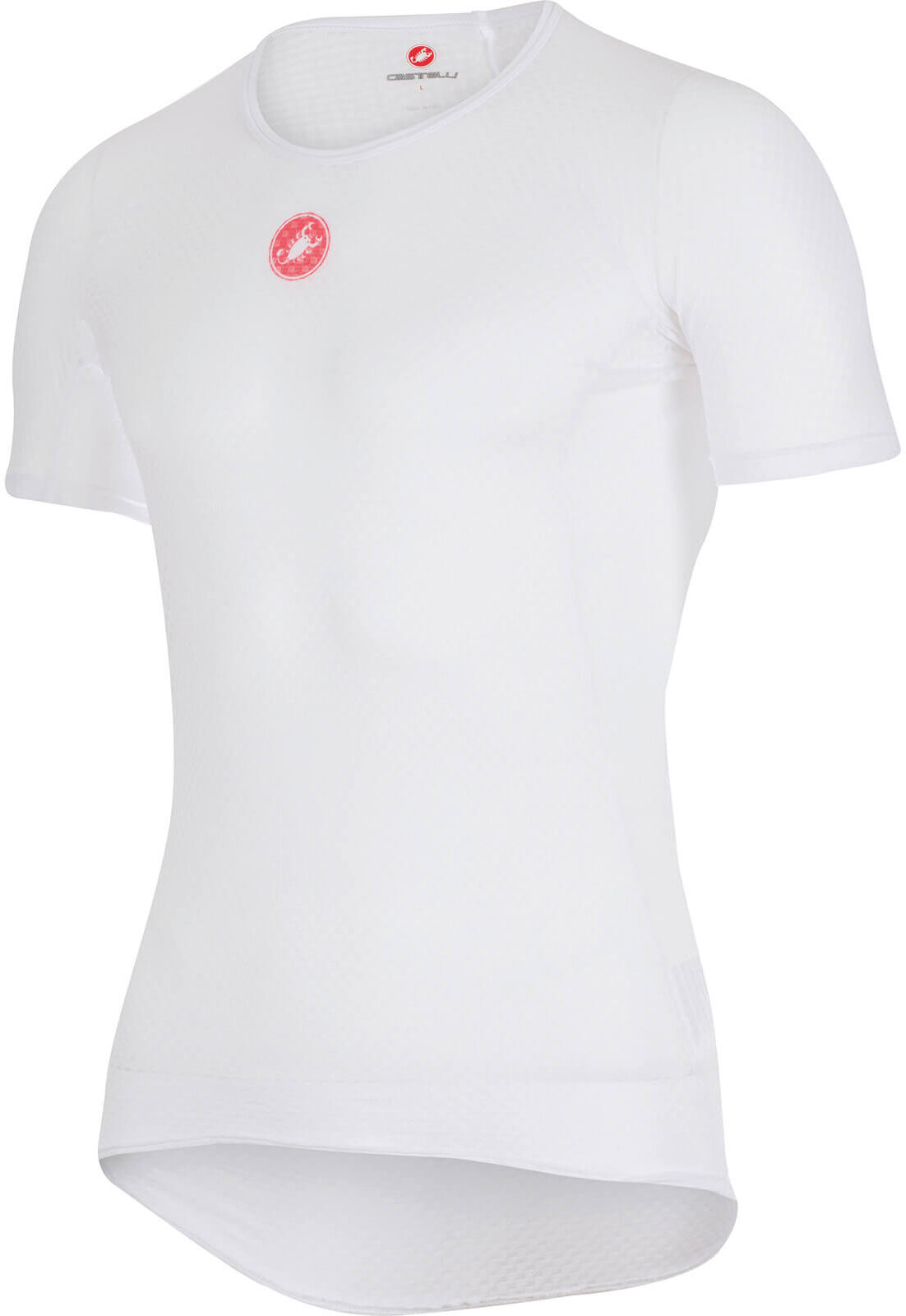 Castelli Pro Issue Short Sleeve Baselayer - L - White; male