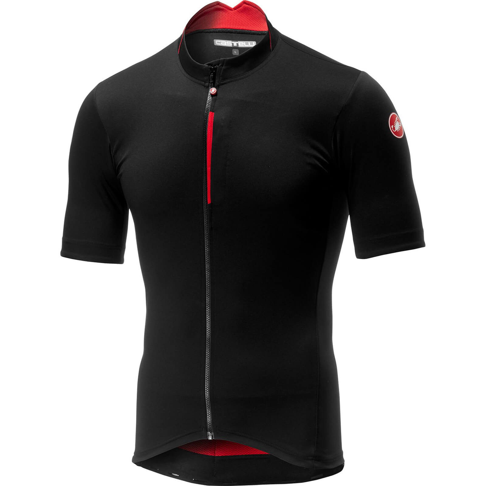 Castelli Espresso Jersey - S - Black/Red; male