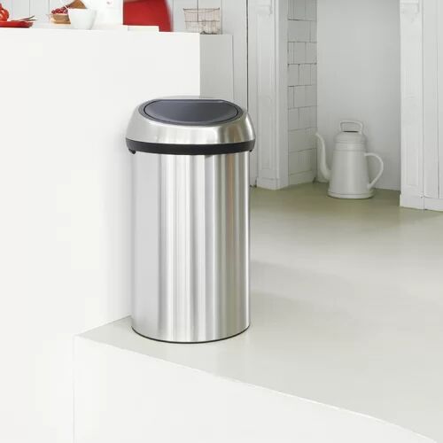 Brabantia 60 Litre Touch Top Rubbish Bin Brabantia Colour: Matt Steel  - Size: Extra Large