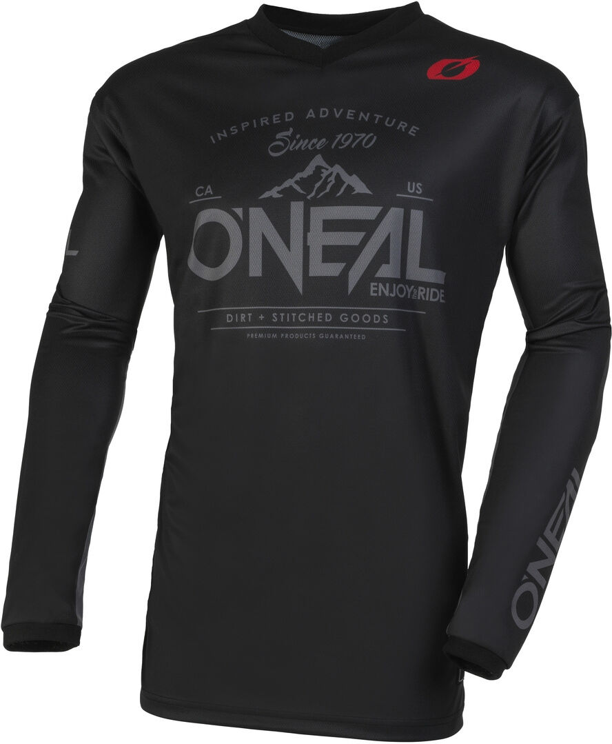 Photos - Motorcycle Clothing ONeal Element Dirt Motocross Jersey Unisex Black Grey Size: S e004602 