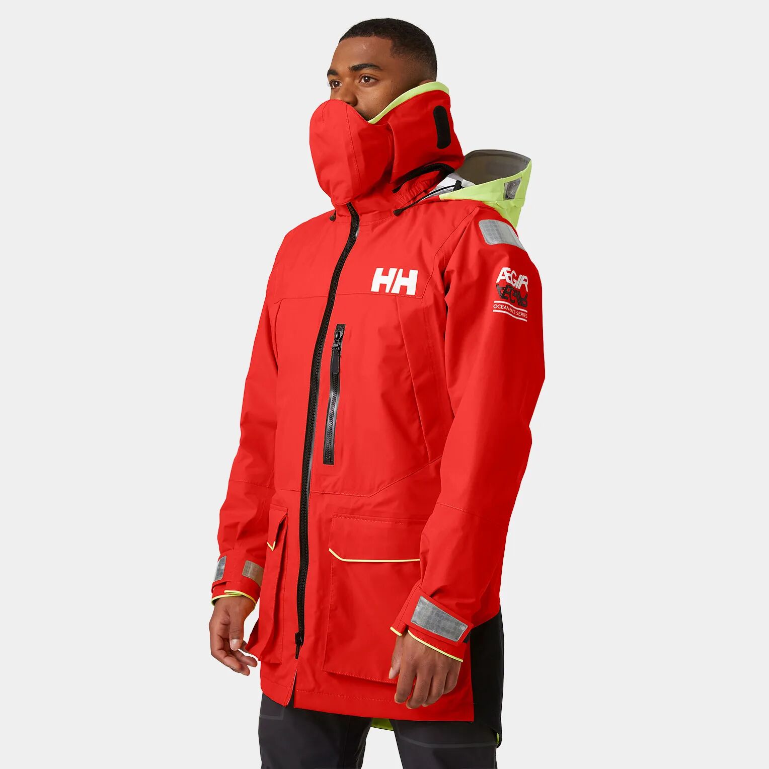 Helly Hansen Men's Aegir Ocean Sailing Jacket Red XL - Alert Red - Male