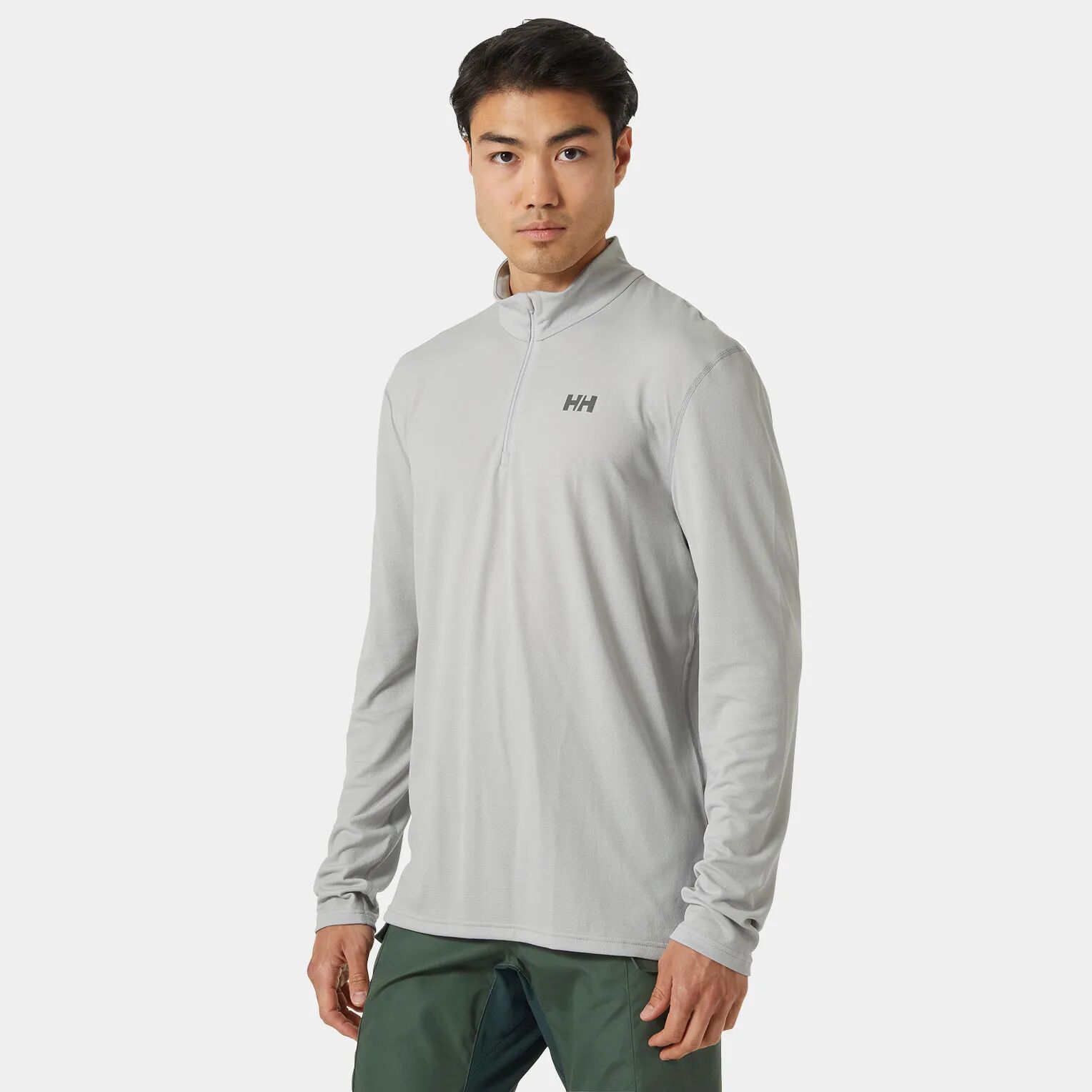 Helly Hansen Men's LIFA® ACTIVE Solen Half-Zip Base Layer Grey 2XL - Grey Fog - Male