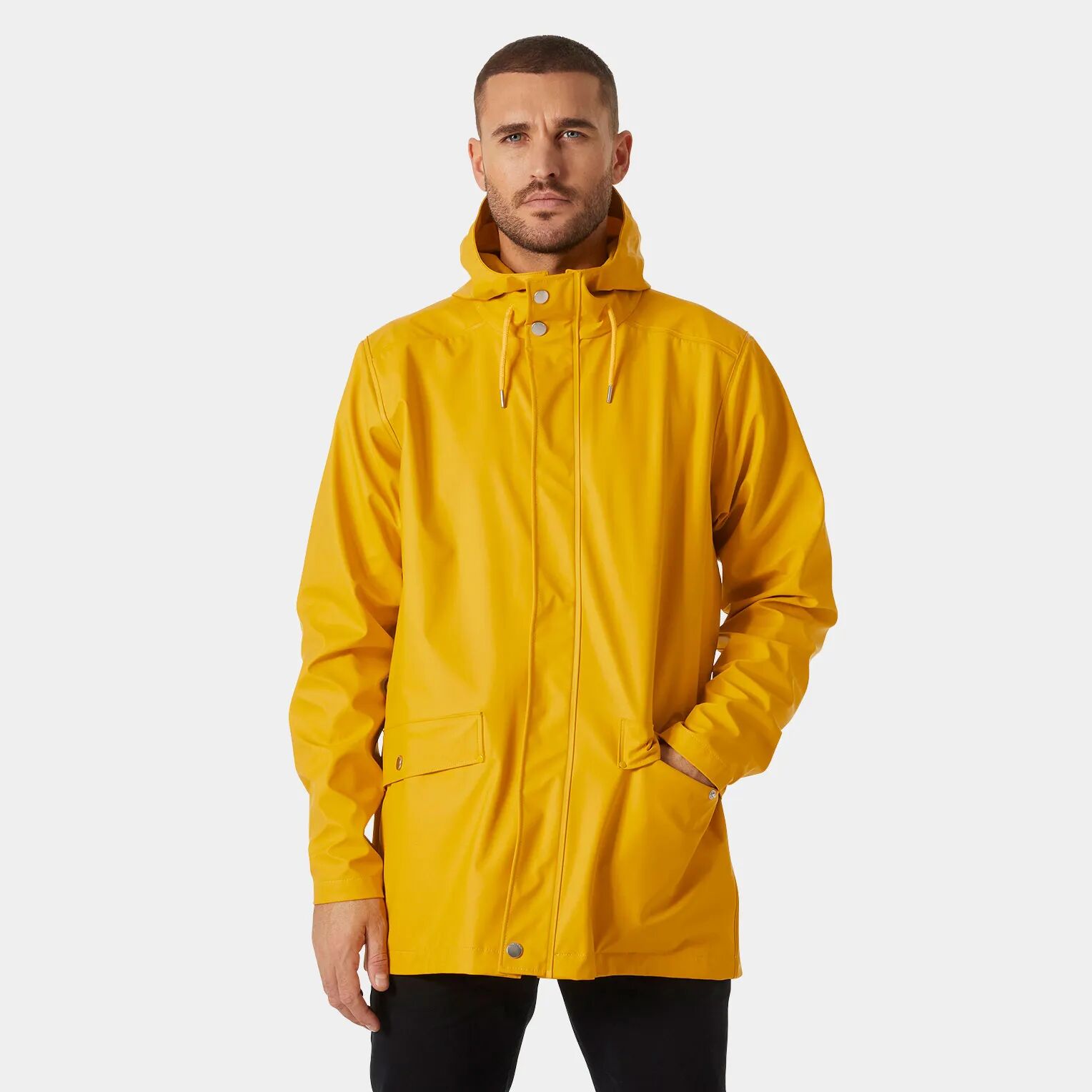 Helly Hansen Men's Moss Windproof Rain Coat Yellow XL - Essential Y Yellow - Male