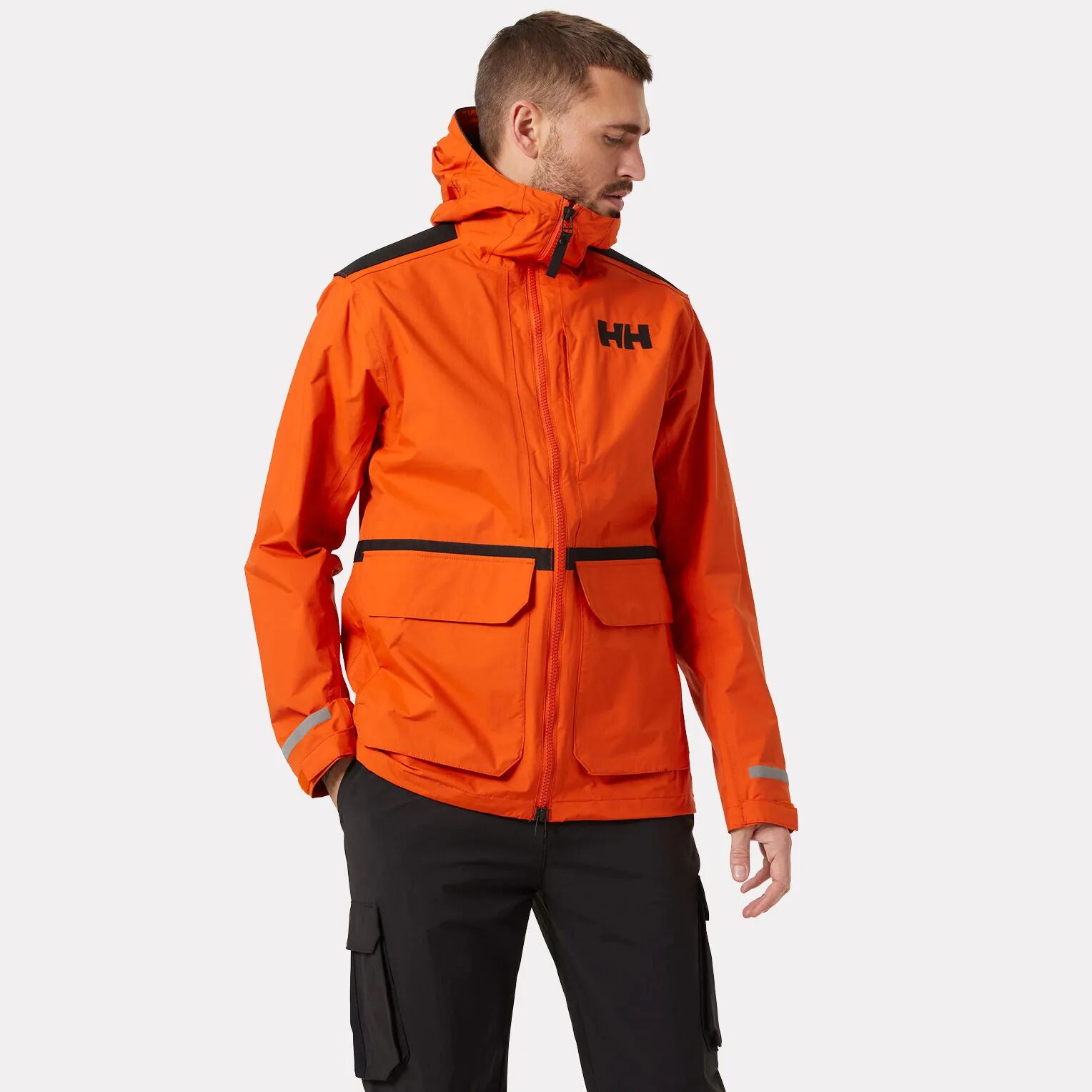 Helly Hansen Men's Patrol Transition Rain Jacket Orange S - Patrol Oran Orange - Male