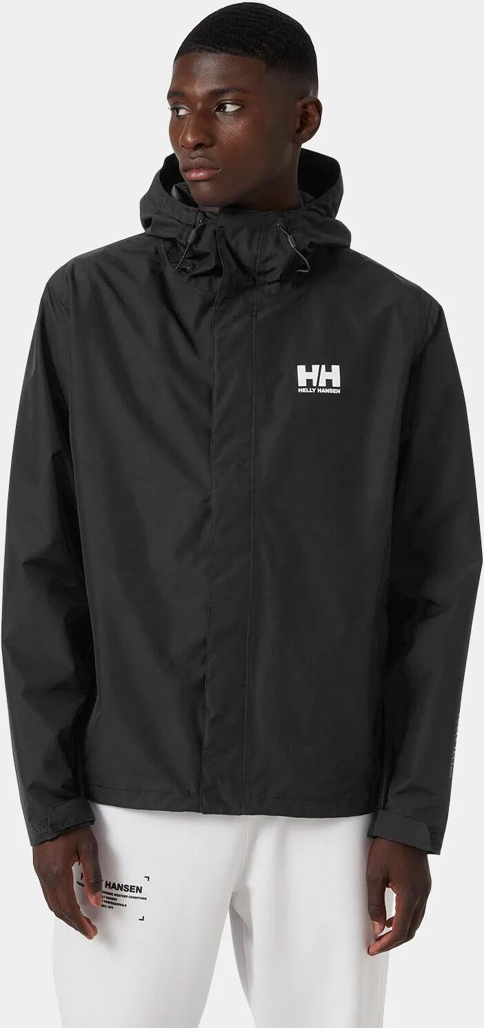 Helly Hansen Men's Seven J Outdoor Rain Jacket Black XL - Black - Male