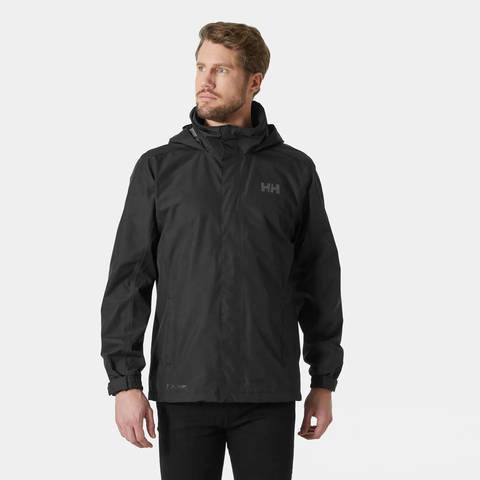 Helly Hansen Men's Dubliner Shell Rain Jacket Black XL - Black - Male
