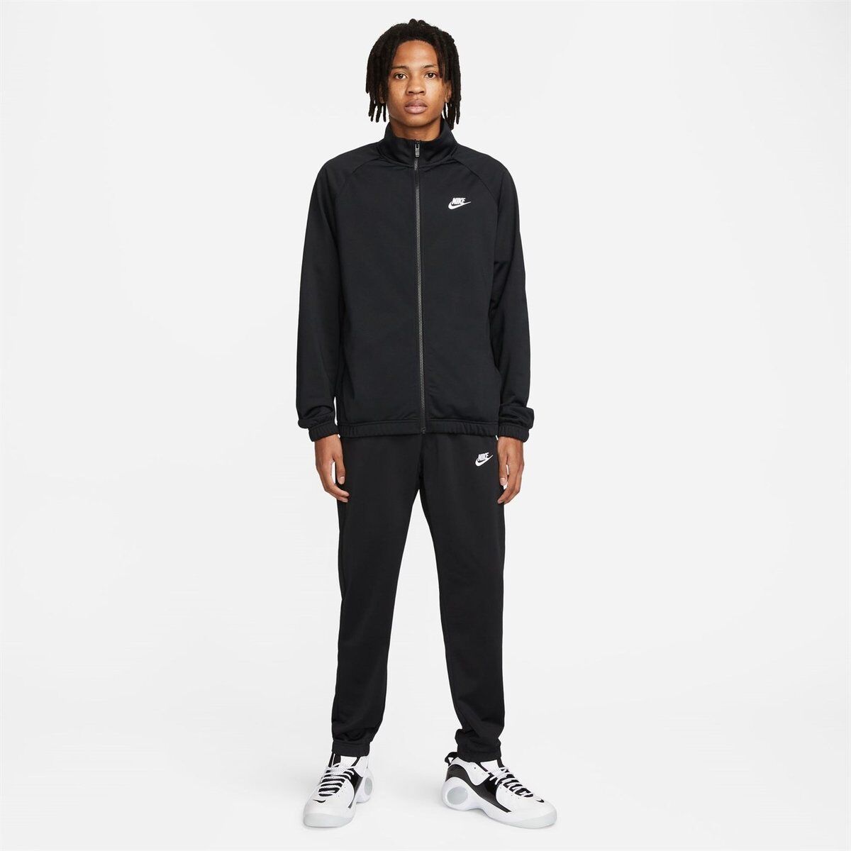 Nike Club PK Tracksuit Mens - male - Black/White - 2XL