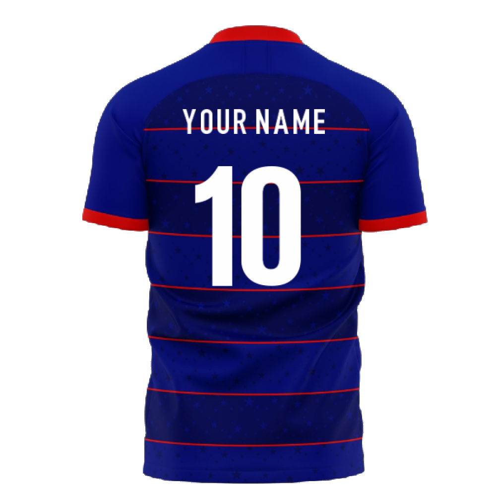 Libero Sportswear United States 2023-2024 Away Concept Football Kit (Libero) (Your Name) - Navy - male - Size: Large 42-44\" Chest (104-112cm)